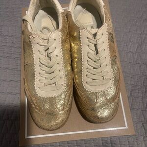 Dolce Vita Metallic Gold Sneakers